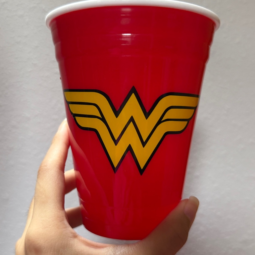 DC Comics Red and Yellow Wonder Woman Cup